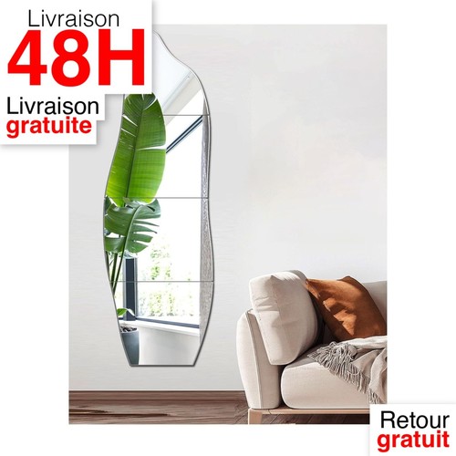Miroir mural adhésif - adhésif, verre