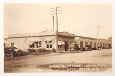 American Plywood Corporation New London Wi RPPC Postcard With Old Cars