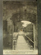 cpa 17 la rochelle etuve door of the two mills 