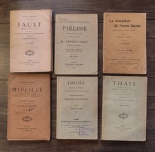 Lot 6 Livrets Opéra, Comédie