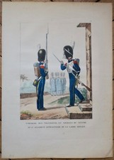 Voltigeurs  garde royale 39x55,5 cm lithographie