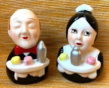 Salière - Poivrière Serveur et Serveuse en faïence, utilitaires ou déco