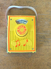Vintage Fisher Price 762 Music Box Radio 1971 Raindrops Keep Falling on My Head