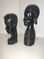 Lot of Two African Ebony Statuettes