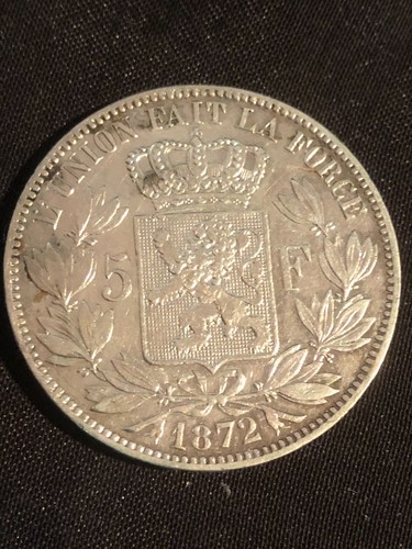 Francs argent belges leopold - francs,