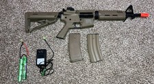 Valken Battle Machine AEG Mod-EC Desert Tan Great Condition Mags/Battery/Charger