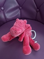 Doudou vache rose fushia
