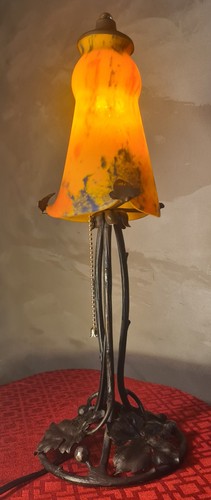 Lampe fer forgé - ancien, a