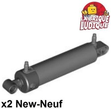 Lego 2x Tire Pneumatic Large Cylinder Cylinder V2 2x11 19467c01 Dark Grey