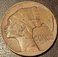Médaille - Exposition Universelle de Bruxelles 1935 - Congo par Turin !