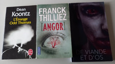 Lot de trois livres pocket thème Thriller/Horreur (N°3910S)
