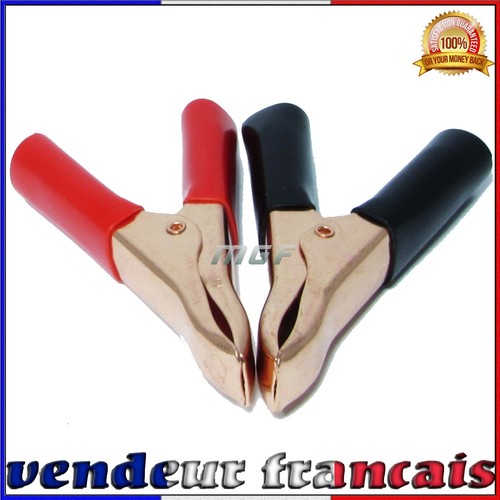 Paire pinces crocodile pour - paire,