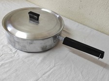 Ancienne Casserole, Sauteuse avec couvercle TEFAL BIS  27 cm de diamètre
