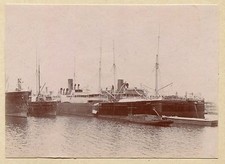 Bordeaux . boats . ship . old photo.  1902