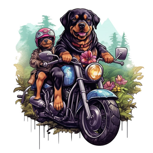 Xxl rottweiler chien - chien, voiture