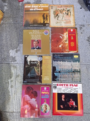 Lot 37disques vinyles tours - 37disques, 45