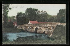 Old postcard Lavardin, Le Pont 
