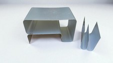 JOËLLE FERLANDE coffee table or bedside table circa 1970 & its magazine holder design Vtg