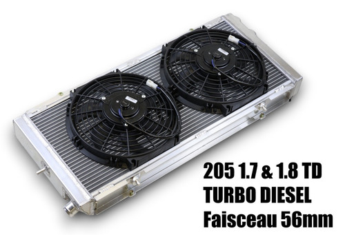 Radiateur alu 205 turbo - radiateur,