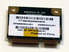 HP G72 Realtek WLAN Wireless Wi-Fi WN6605LH-H1 593533-001 RTL8191SE Mini Card