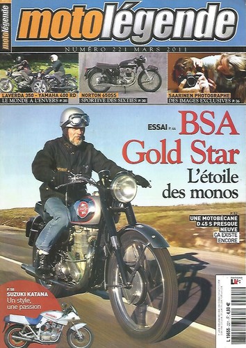 Moto legende 221 bsa - n°221, gold