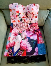 Anatopik pink bird floral