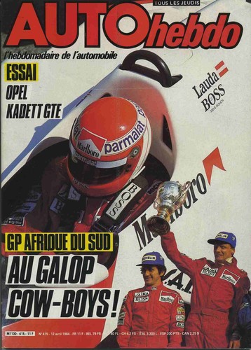 Auto hebdo 415 04 1984 - auto, n°415