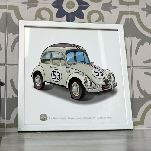 Poster cox coccinelle monté - poster,