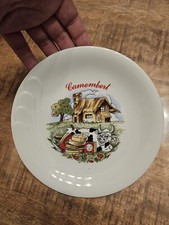 6 Assiettes à Fromages De  France Porcelaine L Hirondelle Panier Rangement 