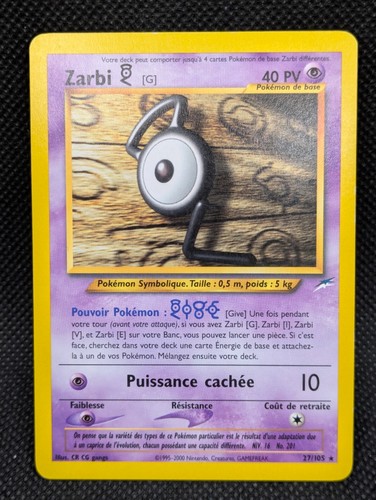 Carte pokemon zarbi - carte,