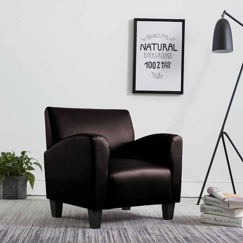 Fauteuil cuir brun foncé - fauteuil,