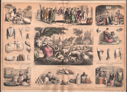 1860 belle lithographie - lithographie, les