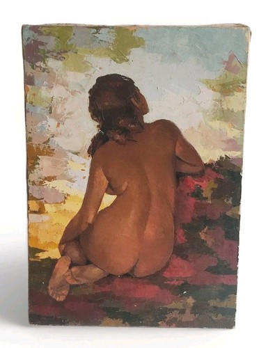 Belle peinture assis dos - peinture,