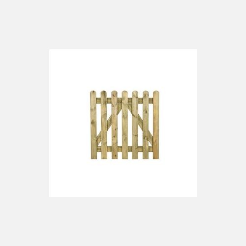 Clôture porte bois - porte, en