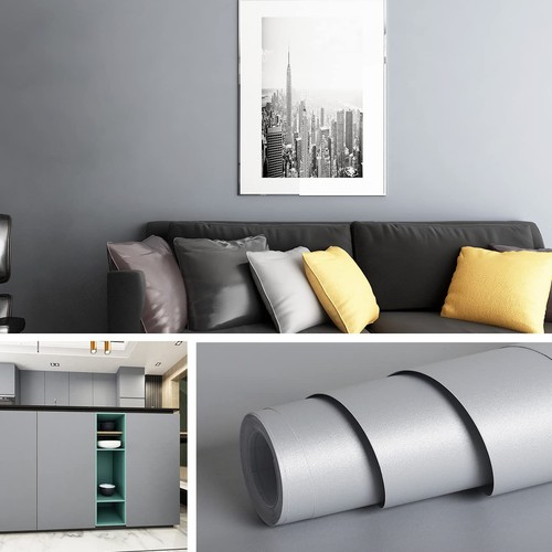 Papier peint gris mat - papier,