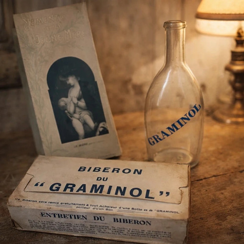 Ancien biberon graminol - graminol, en