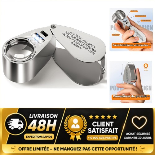 Loupe bijoutier 40x avec - de,