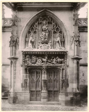 France, amboise, chapel Saint Hubert vintage albumen print.  Citrate Print 