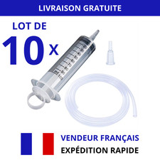 Lot 10 seringues huile 100ml +