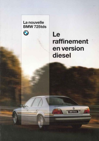 Brochure bmw 725tds - brochure,