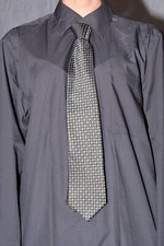 cravate homme noir à motif