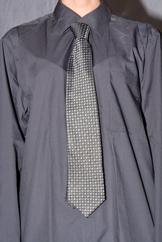 Cravate homme noir motif - cravate,