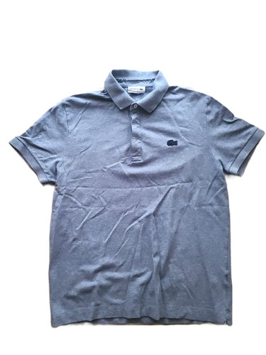 Polo lacoste piqué bleu - lacoste,