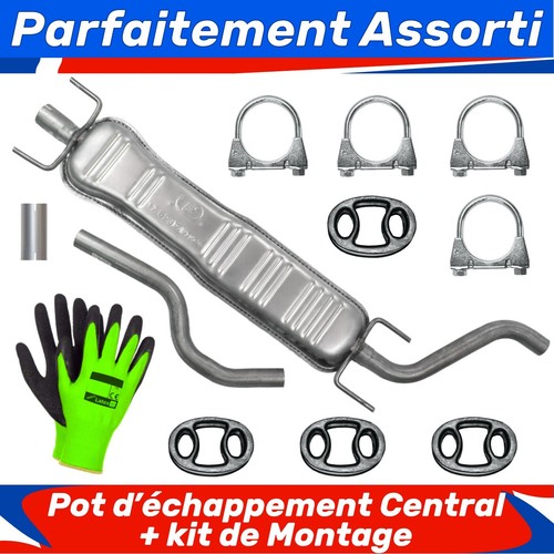 Pot échappement central - d’échappement,
