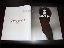 SAINT LAURENT 2-Page PRINT AD Spring 2024 DIANA ROSS music icon DAVID SIMS