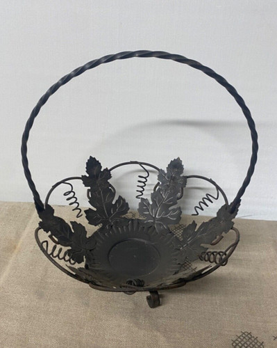 Panier métal fer forger - métal,