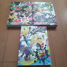 Nintendo Splatoon Ikasu Art Book Set of 3 Splatoon 1 2 & Splatoon 3 Illustration