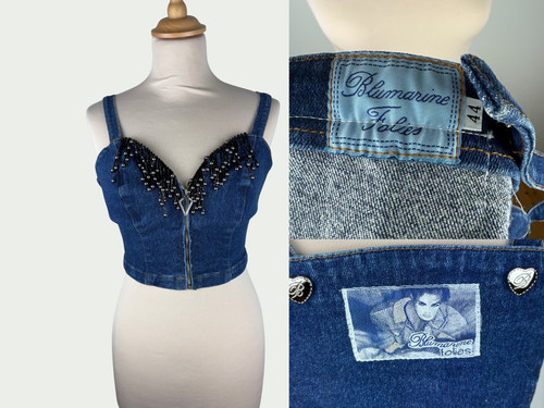 Crop top corset blumarine - crop,
