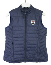 GAASTRA Vest Women's LARGE Lightweight Blue Full Zip Inner Pocket Logo