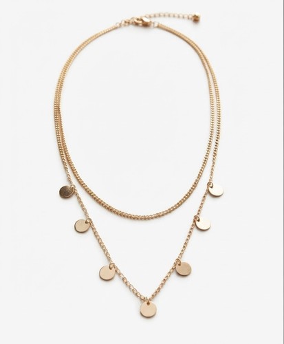 Collier multi rang doré - collier, multi-rang